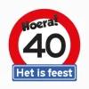Verkeersbord Hoera 40