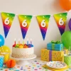 Vlaggenlijn fregenboog 6 jaar - 6m (15 vlaggen)