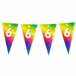 Vlaggenlijn fregenboog 6 jaar - 6m (15 vlaggen)