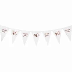 Vlaggenlijn 40 jaar roségoud - 4m