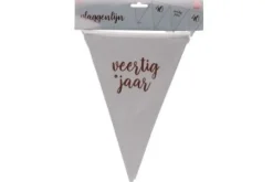 Vlaggenlijn 40 jaar roségoud - 4m