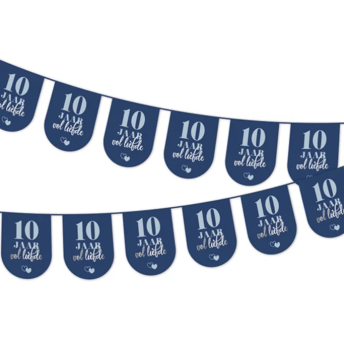 Vlaggenlijn 10 jaar Vol Liefde - 5 meter