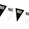 Vlaggenlijn kutfeest zwart - 5m (15 vlaggen)