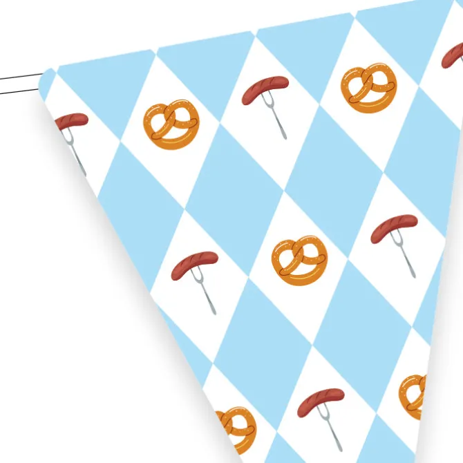 Vlaggenlijn Oktoberfest - 10 m (25 vlaggen)