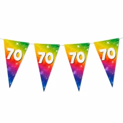 Vlaggenlijn regenboog 70 jaar - 6m (15 vlaggen)