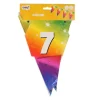 Vlaggenlijn regenboog 7 jaar - 6m (15 vlaggen)