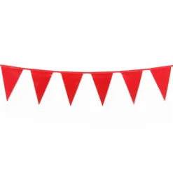 Vlaggenlijn rood - 10m (20 vlaggen)