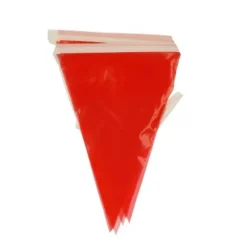 Vlaggenlijn rood - 3m (12 vlaggen)