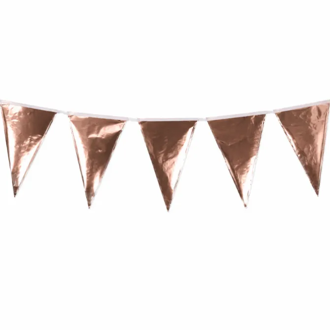 Vlaggenlijn roségoud - 6m (20 vlaggen)