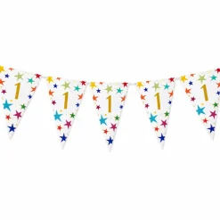 Vlaggenlijn Sterren 1 jaar - 6m (15 vlaggen)
