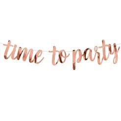 Vlaggenlijn Time to Party XL - 2,5m x 40 cm
