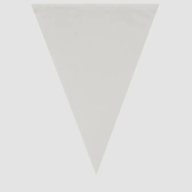 Vlaggenlijn wit - 10m (20 vlaggen)
