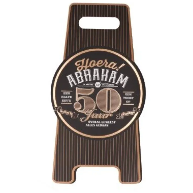Vloerbord Abraham 50 jaar goud