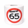 WC rol 65 jaar verkeersbord
