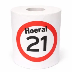 WC rol 21 jaar verkeersbord