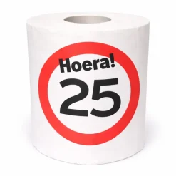 WC rol 25 jaar verkeersbord