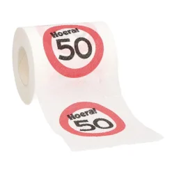 WC rol 50 jaar verkeersbord
