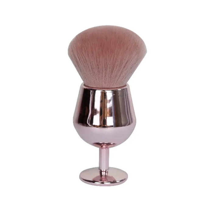 Wijnglas make-up blush borstel