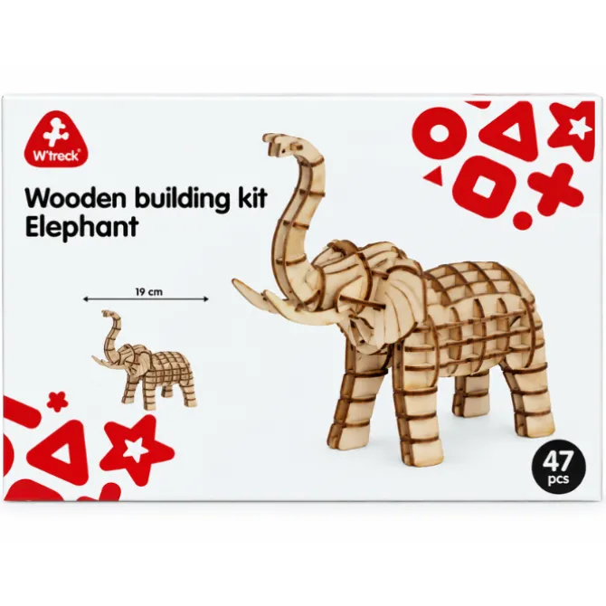 Wooden 3D Puzzle Elephant