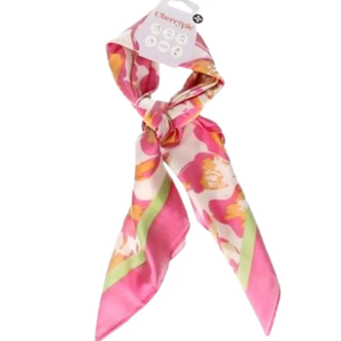 Zomersjaaltje roze & multikleur