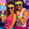 Zweetband set neon meerkleurig